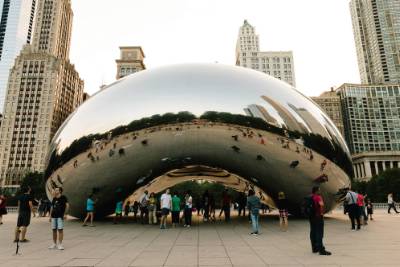 Cloud Gate in Millennium Park Illinois